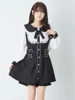 Ank Rouge ワンピース ジャガード 長袖
