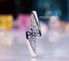 最高品質　モアサナイト リング　9号 スターリングシルバー