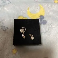 未使用シルバーネックレスとトップのセット