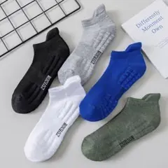 靴下 メンズ 5足 セット　スポーツ ショートソックス くるぶし くつした 綿