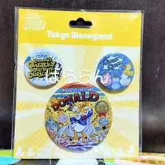 ディズニーランド パルパルーザ クワッキーダックシティ カンバッジ 缶バッジ