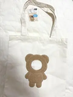 顔出しトートバッグ くま CanDo キャンドゥ 新品未使用