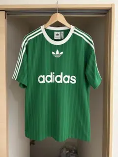 90s USA製 アディダス 半袖 サッカー プラクティス シャツ XL 緑 90s USA製 アディダス 半袖 サッカー プラクティス シャツ XL 緑