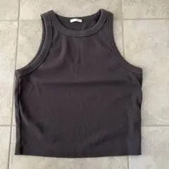 GU ニットクロップドタンクトップ Lサイズ