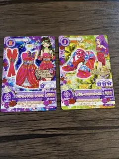 アイカツ　アゲハレッドコクーンワンピ　レッドムーンカクタスサンダル