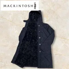 ▼MACKINTOSH マッキントッシュ▼キルティングコート▼ボア▼ブラック