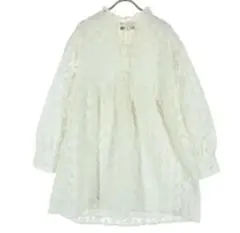 ZARA ホワイト レースブラウス 長袖