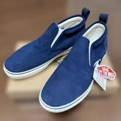 VANS スエード スリッポン ネイビー　V187
