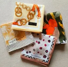 新品未使用❁セリーヌ、バーバリー他❁ハンカチ4枚セット