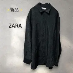 ✨新品 ✨ザラ＊シャツ 長袖 ブラック 【XS 】オーバーサイズ レディースのサムネイル