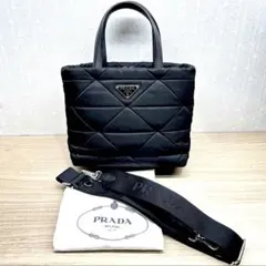 PRADA ミニ パデッド リナイロン トート ブラック 1BG373