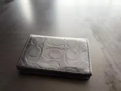 コーチ　名刺入れ　カードケース　黒　中古品