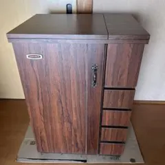 ブラザー工業　ミシン台　折りたたみ式 コンパクトキャビネット　昭和レトロ ブラザー工業 ミシン台 折りたたみ式 コンパクトキャビネット 昭和