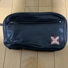 お*ら様 LUGGAGE LABEL ブラックショルダーバッグ難ありショルダーの