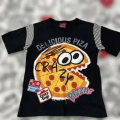 最終価格　Crazy Gogo ピザ柄 Tシャツ 120-125cmのサムネイル