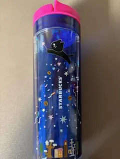 【新品】スターバックス ハロウィンタンブラー 黒猫柄473ml