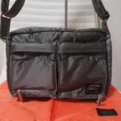 3254【未使用・廃盤】PORTERタンカー2層ショルダーバッグ　グレー