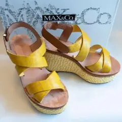 【美品】MAX&Co. クロスストラップ サンダル 22.5cmのサムネイル