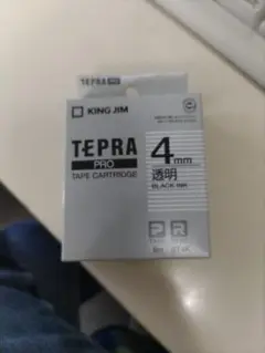 KING JIM TEPRA PRO 4mm テープカートリッジ 　透明