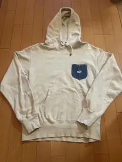 Lee ベージュ パーカー デニムポケット付き