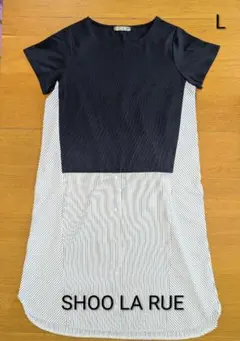 美品☆シューラルー　シャツデザインワンピース　L ゆったり　夏　きれいめのサムネイル