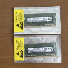 SAMSUNG PC4-2666V 4GB 1Rx16 ノートPC用メモリ 2枚