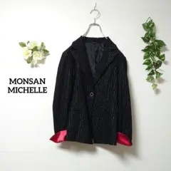 MONSAN MICHELLE ストライプ柄 テーラードジャケット 9号