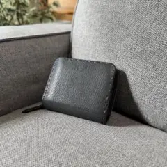 FENDI セレリア コンパクトウォレット ジップ付き財布 グレー