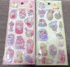 【新品未使用】ウォーターシール　シャカシャカ　スイーツ　動物　うさぎ　セット