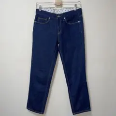 美品　ジーユー　ダークブルー　ストレートデニム　ジーパン　ジーンズ　67