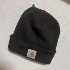 Carhartt ダークブラウン ニット帽 フリーサイズ