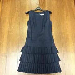 Rene ルネ♡ネイビー3段フリルワンピース