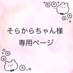 そらからちゃん様　専用ページ　４点