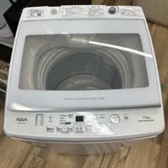 AQUA/全自動洗濯機 ホワイト AQW-V7M-W 7.0kg（清掃済み） - メルカリ