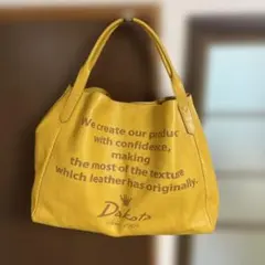 Dakota トートバッグ イエロー レザーのサムネイル