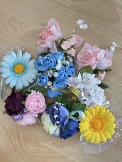 コサージュ　手芸花素材　カフェカーテン留め　インテリア