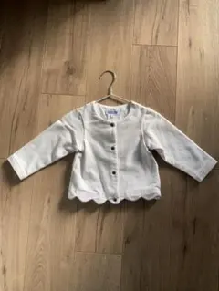 【値下】jacadi 18M ホワイト カーディガン