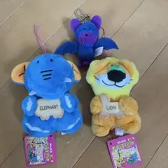 たべっ子どうぶつ 象・ライオン・コウモリ キーホルダーセット
