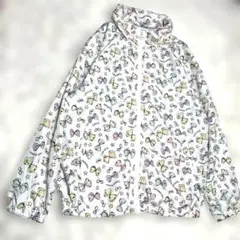 MOTHER WAYSリボンプリントキッズ軽量ジャケットパーカー防寒150サイズ