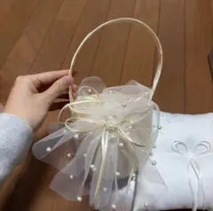 リングピロー　結婚式　ウェディング　リングガール　チャペル