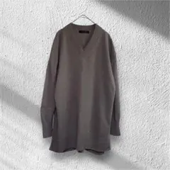 LAUTREAMONT/ロートレアモン　カシミヤ混　Vネックニット　グレー