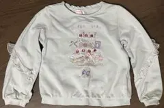 mezzo piano ケーキ刺繍トレーナー