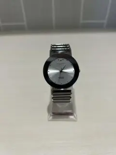 【稼働品】テクノス　ステンレスクォーツ腕時計