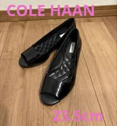 COLE HAAN オープントゥパンプス　ブラック