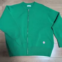 SHIPS any ジップアップ ニット ブルゾン カーディガン