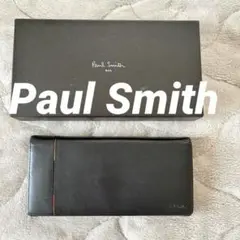 Paul Smith 二つ折り財布 ブラック ポールスミス 長財布 （箱付き）
