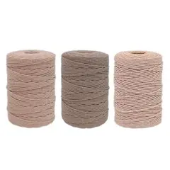 ミポりんご様専用 マクラメ糸 マクラメ ロープ 200m 3mm幅 3個組