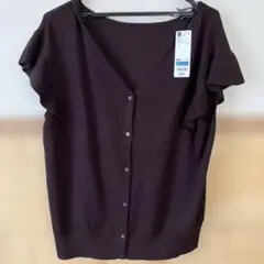 3XL GU 2WAY 半袖フロントボタンセーター
