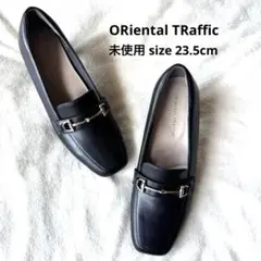 [未使用] ORiental TRaffic ビットローファー スクエアトゥ 黒