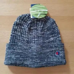 チャンピオン　ニット帽　ニットキャップ　ネイビー　57〜59cm　消臭抗菌